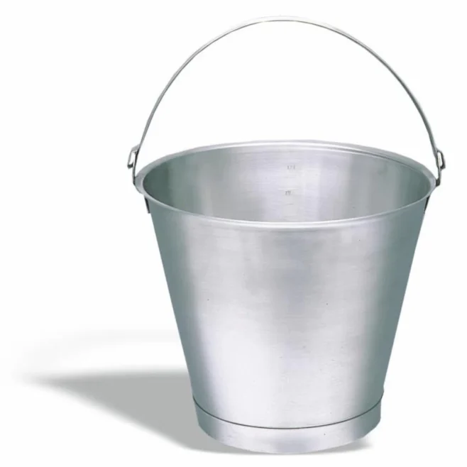Hink med botten 15 L rostfritt stål