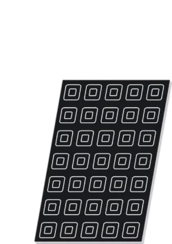 Flexipan form 24 fyrkantiga savariner 7 x 7 x 3 cm