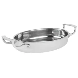 Oval gratängform 25,4 cm rostfritt stål – Miramar
