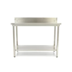 Rostfri arbetsbänkar med bagkant "MAXI 600" - från 600x600mm till 2000x600mm