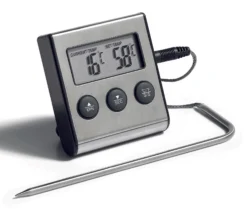 Digital Termometer med Timer och Rostfri Prob – Pujadas