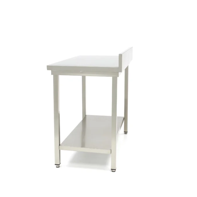 Rostfri arbetsbänkar med bagkant "MAXI 700" - från 600x700mm till 2000x700mm
