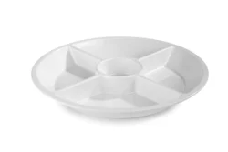 Serveringsfat 38 cm 5‑fack – Sharing Collection melamin vit