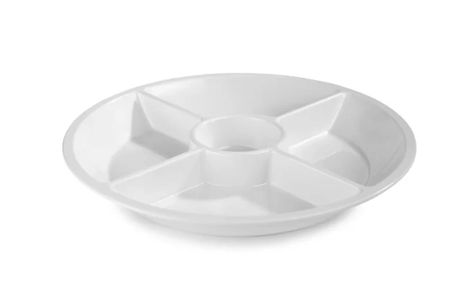 Serveringsfat 38 cm 5‑fack – Sharing Collection melamin vit