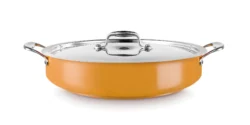 Paellapanna 32 cm med lock – Cool Line gul