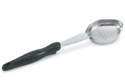Perforerad oval Spoodle Pujadas med svart nylonhandtag