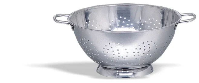 Durkslag 24 cm Rostfritt Stål med Fot – Pujadas