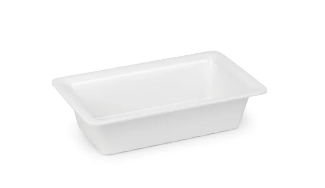 GN-kantin slim 1/4 melamin – vit - olika storlekar