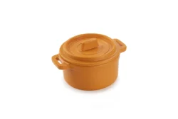 Mini gratängform rund med lock melamin - olika färger