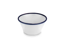 Skål 12,5 cm – Mediterranean Collection, vit/blå melamin