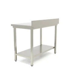 Rostfri arbetsbänkar med bagkant "MAXI 600" - från 600x600mm till 2000x600mm