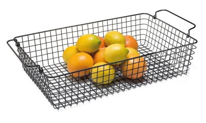 Trådkorg GN 1/1 16 cm svart