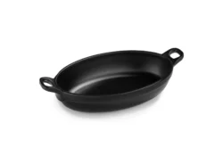 Minigryta oval melamin svart - olika storlekar