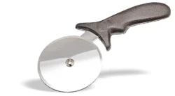 Pizzaskärare 10 cm rostfritt stål med svart ABS-handtag