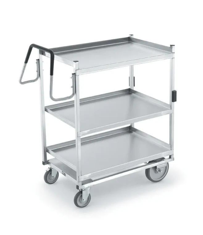 Serveringsvagn Rostfritt Stål 3 hyllor Heavy Duty