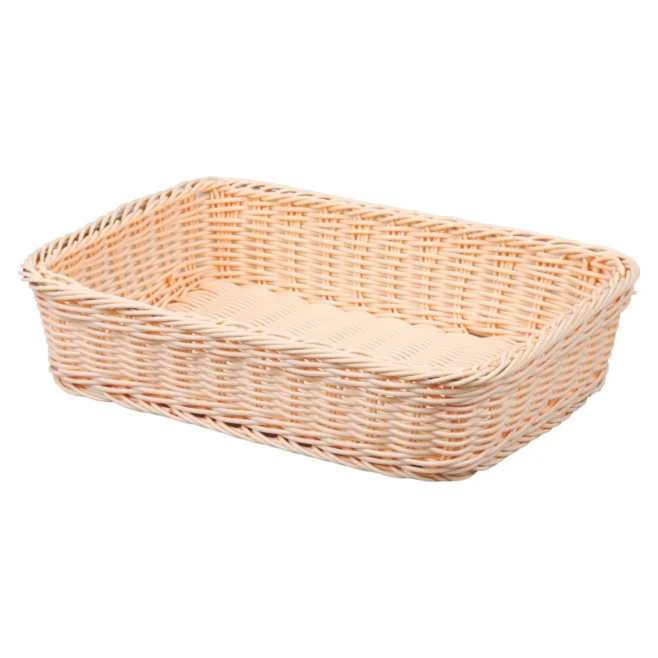 Rektangulär brödkorg 40 x 28,5 cm polypropen – brun
