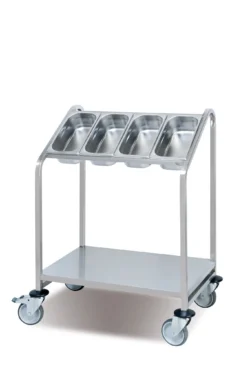 Bestickvagn GN 1/3 – dispenser på hjul