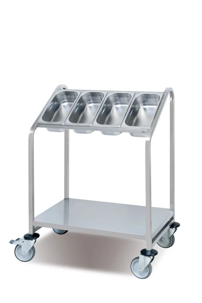 Bestickvagn GN 1/3 – dispenser på hjul