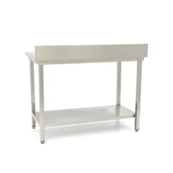 Rostfri arbetsbänkar med bagkant "MAXI 700" - från 600x700mm till 2000x700mm