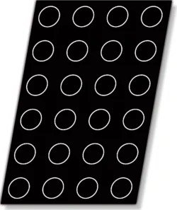 Flexipan 24 cylindrar form 6,3 cm diameter 3,5 cm hög