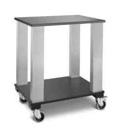 Serveringsvagn Gueridon – trä och aluminium