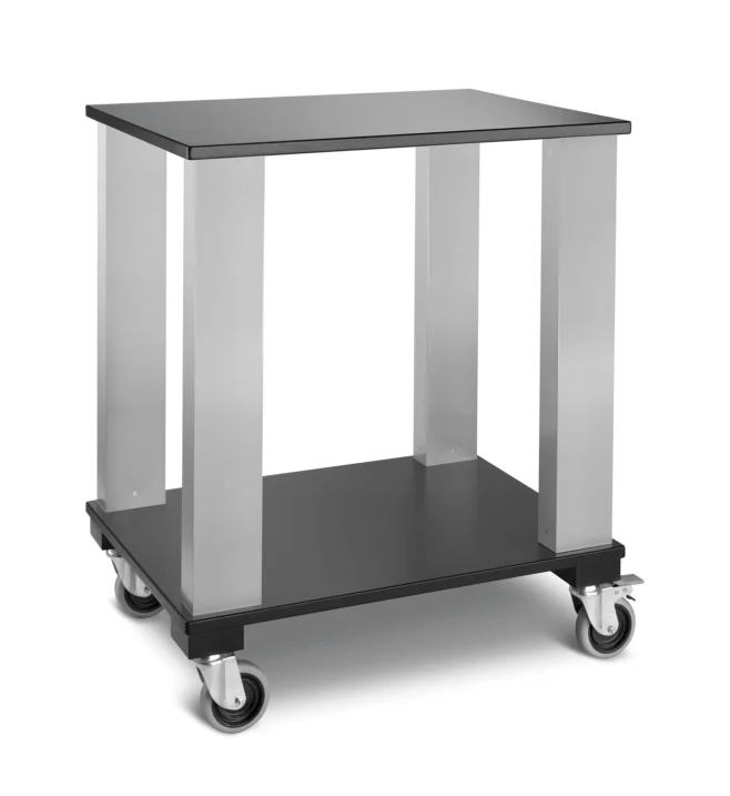 Serveringsvagn Gueridon – trä och aluminium