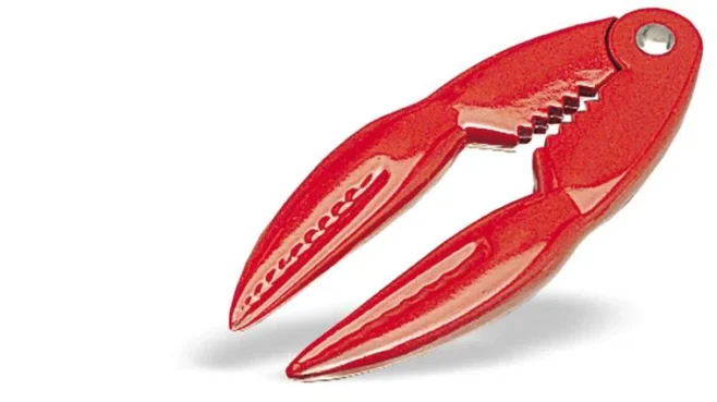 Skaldjursknäckare 14 cm – aluminium, röd