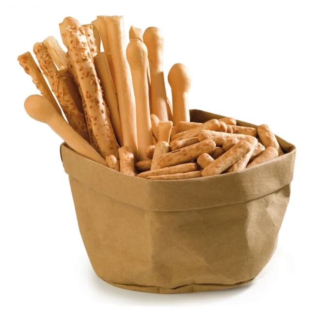 Brödpåse återanvändbar 13 cm – brun