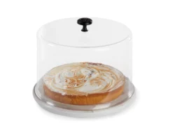 Lock runt 22 cm transparent polykarbonat