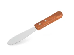 Smörkniv 19,7 cm rostfritt stål med trähandtag