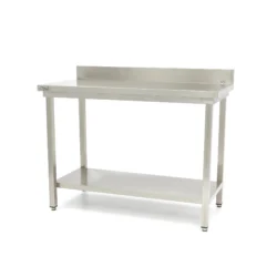Rostfri arbetsbänkar med bagkant "MAXI 600" - från 600x600mm till 2000x600mm