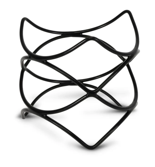 Svart bufféställ 19 cm