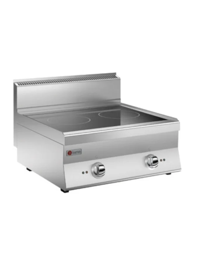 Induktionsspis 2 zoner, 10kW, 700x600x295mm, Baron