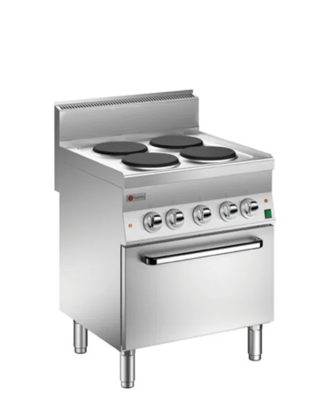 Spis 4 plattor med konvektionsugn, 14,6kW, 700x600x870mm, Baron