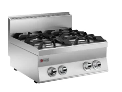 Gasspis bänkmodell, 4 brännare, 800x650x295mm, Baron
