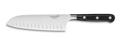 Santokukniv med kullenslipning 18 cm – Cuisine Idéale