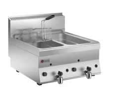 Gasfritös, 2x 8L, 14kW, 600x650x295mm, Baron