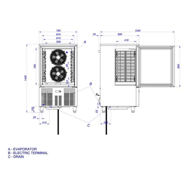 Blast Chiller 10 - Basic by Asber