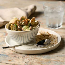 Era Blue Contour Snack Bowl 13cm, 40cl, H:6.5cm