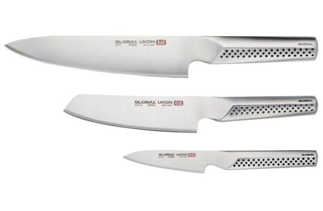 Knivset i 3 delar GU-01, GUM-10 & GUF-30 - Global Ukon