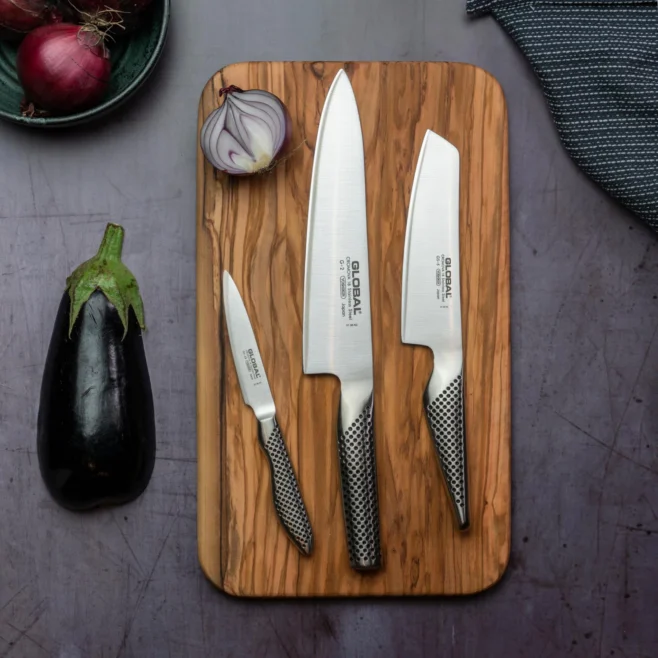 Knivset i 3 delar G-2, GS-5 & GS-38 - Global Classic