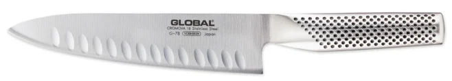 Kockkniv 18 cm olivslipad - Global Classic