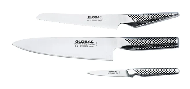 Knivset i 3 delar G-2, GS-61 & GSF-15 - Global Classic