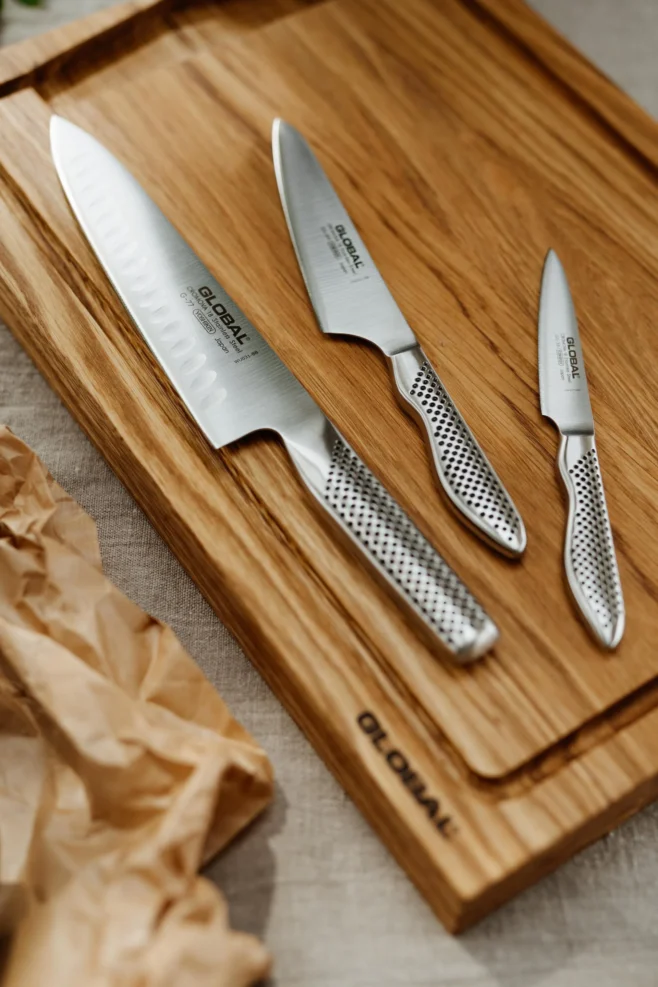 Knivset i 3 delar GS-89, G-77 & GS-38 - Global Classic