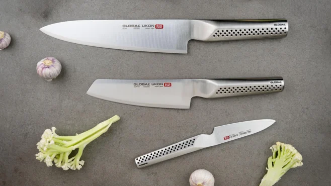 Knivset i 3 delar GU-01, GUM-10 & GUF-30 - Global Ukon