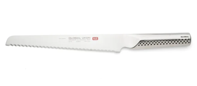 Brödkniv 22 cm vänsterslipad - Global Ukon