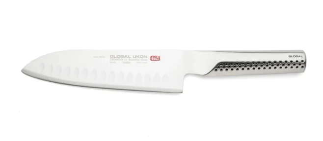 Santokukniv 19 cm olivslipad - Global Ukon