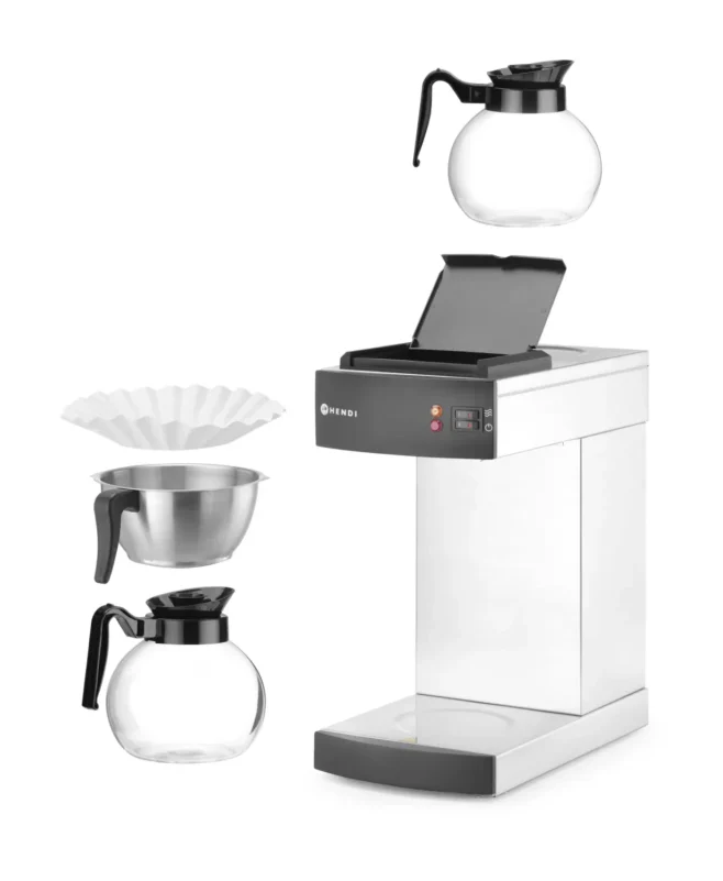 Kaffebryggare med 2 kannor – manuell påfyllning