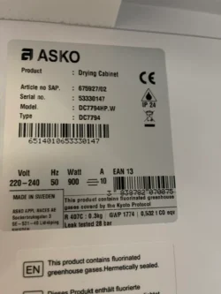 Asko torkskåp